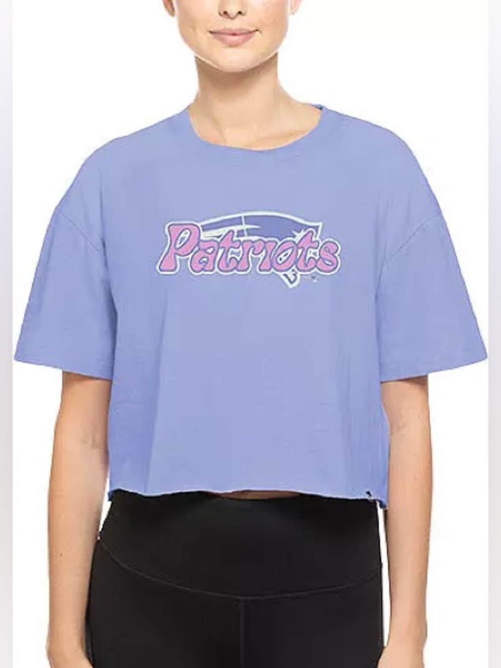 New Era Women's New England Patriots Purple Glow Ink T-Shirt NWT Size Medium